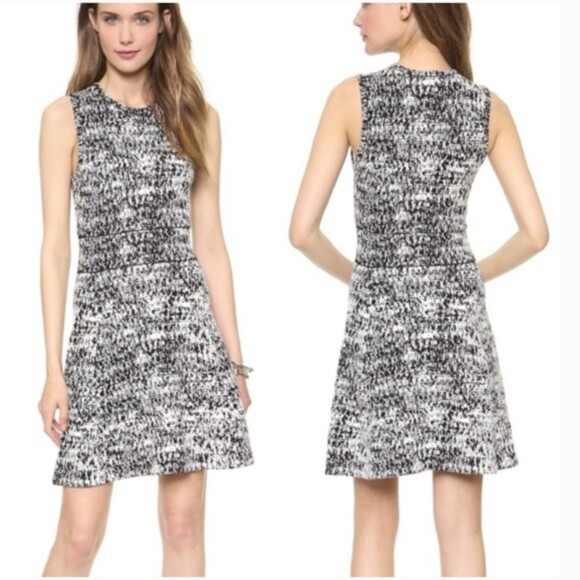 Theory Alancy C Tweedscape Fit & Flare Tunic Sweater Dress Medium - Picture 1 of 9